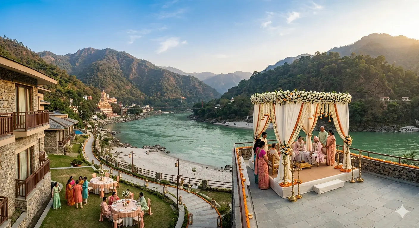 destination wedding in rishikesh price